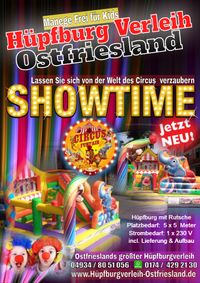 XXL Circus Hüpfburg die perfekte Attration von Hüpfburg Verleih Ostfriesland